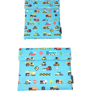 insulated reusable 2pc picnic sandwich snack lunch wrap bags