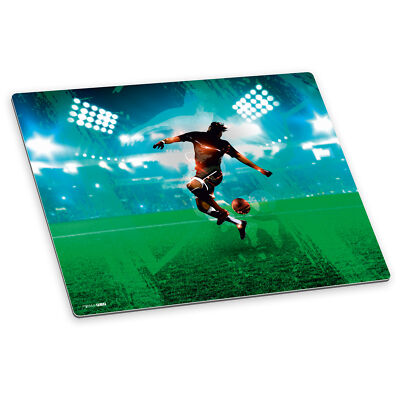itenga Schreibtischunterlage Fußballer 50x40 cm Kunststoff rutschfest Fußball