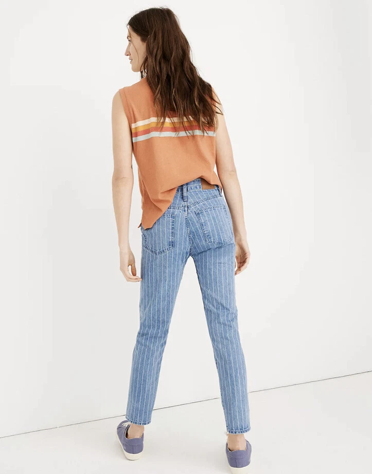 Madewell pinstripe deals jeans