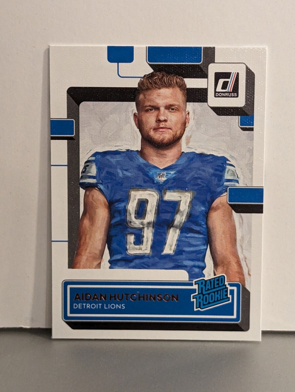 2022 Donruss #313 Aidan Hutchinson Canvas Detroit Lions Rated Rookie