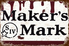 Retro Blechschild MAKER´S MARK 30 x 20 cm Metallschild Vintage (006050)