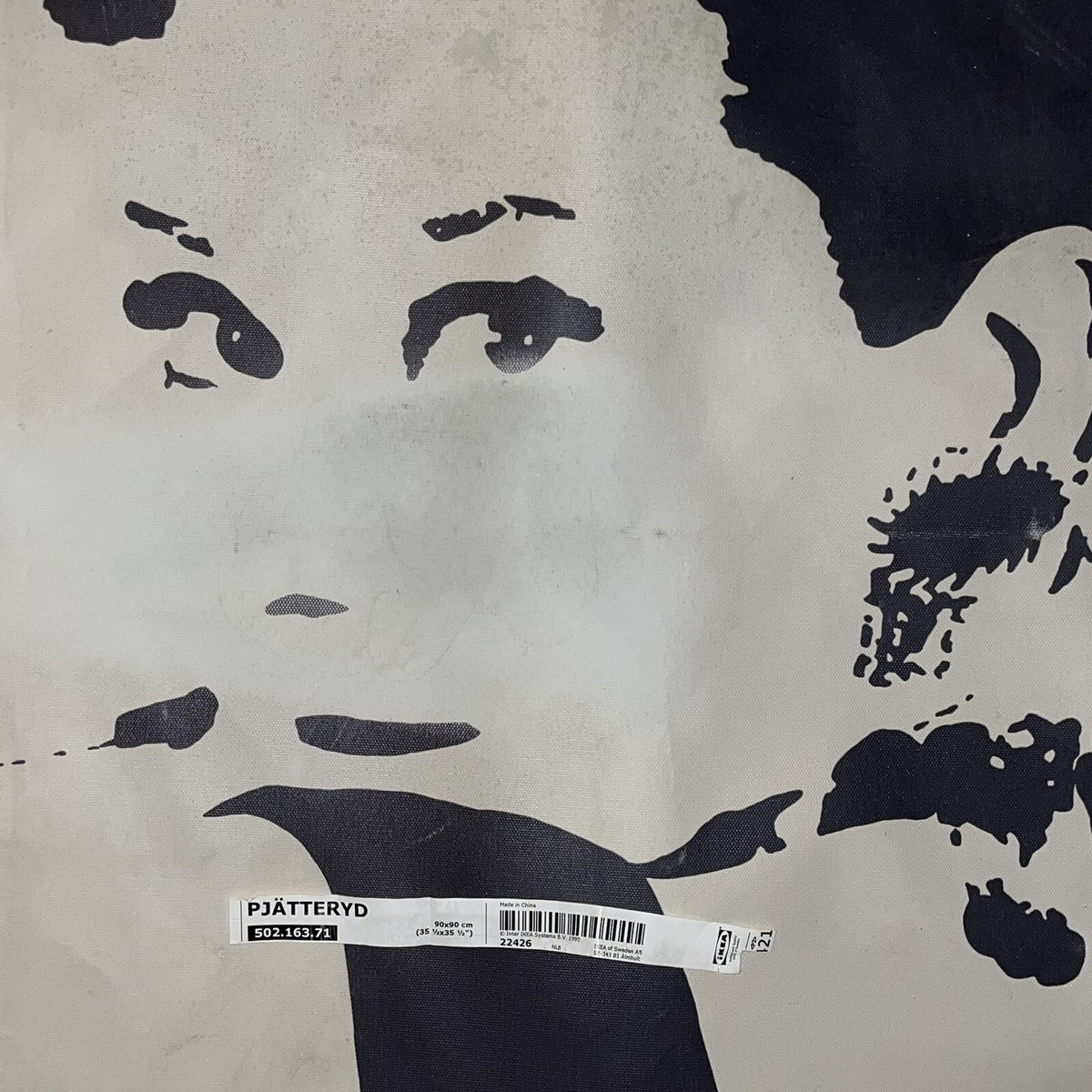 IKEA Hallaryd ハッラリード　シリーズ　抽象画　キャンバスアート Vintage IKEA PJATTERYD Audrey Hepburn Canvas Print 35