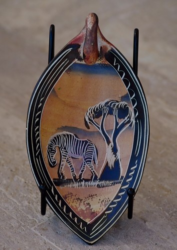 VINTAGE AFRICAN Folk Art Hand Carved Soapstone Trinket Dish KENYA - Picture 2 of 5