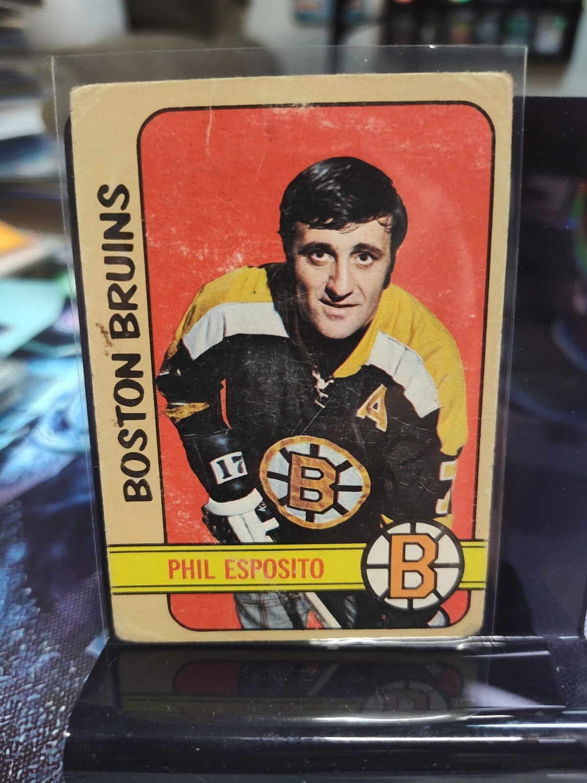 1972-73 PHIL ESPOSITO - BOSTON BRUINS - TOPPS #150 