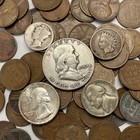 Starter Us Coin Collection Lot 30 Coins Silver Half Dollar Quarter & Dime + More