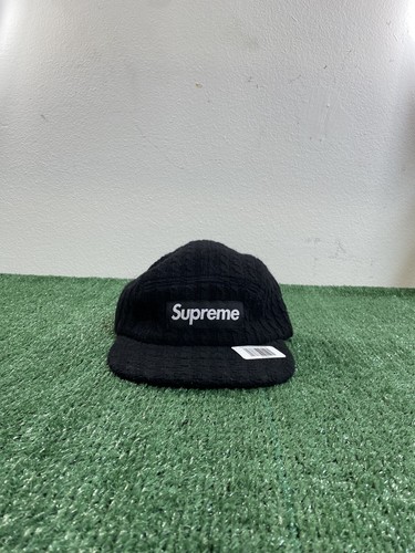 Supreme Fitted Cable Knit Camp Cap Hat 