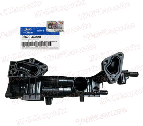 GENUINE ® Thermostat Housing Azera Santa Fe Cadenza Sedona Sorento 256203CAA0 - Picture 2 of 3