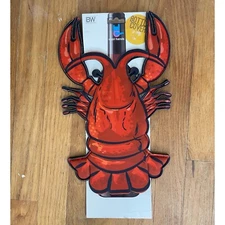 BOSTON WAREHOUSE Wine Bottle Cover Red Lobster Shape NIP Gift Novelty Summer