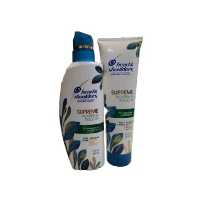 New Head & Shoulders Supreme Nourish & Smooth Hair & Scalp Shampoo & Conditioner