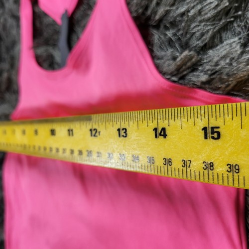 Under Armour Heatgear Tank Top Girls Medium Pink Loose Racerback Pullover Flaw - Picture 5 of 16