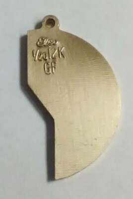 Mizpah Coin 1/20 12K Gold Filled Jewish Friendship 1/2 Pendant