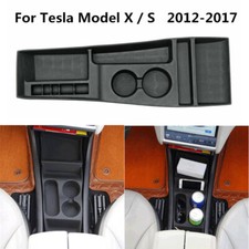 For Tesla Model S 2012-17 Cups Holder Center Console Storage Box Organizer Tray