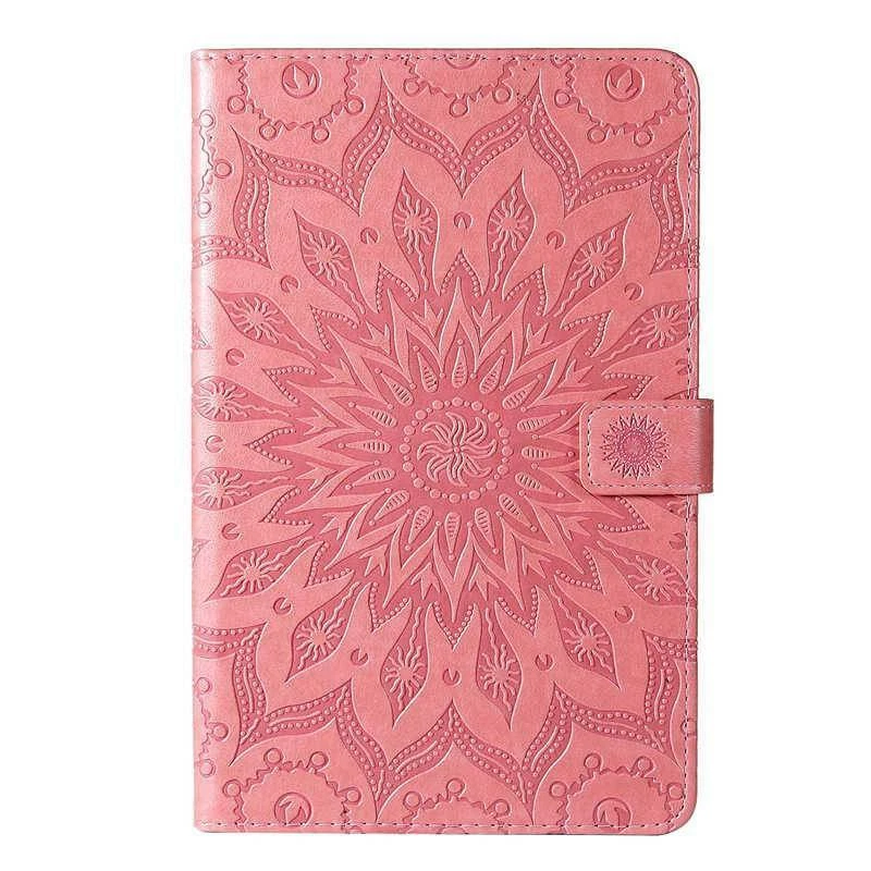 Funda con soporte para tarjetas de cuero flor para Samsung Galaxy Tab A A6 A7 S5e S6 Lite Foto 4 de 4