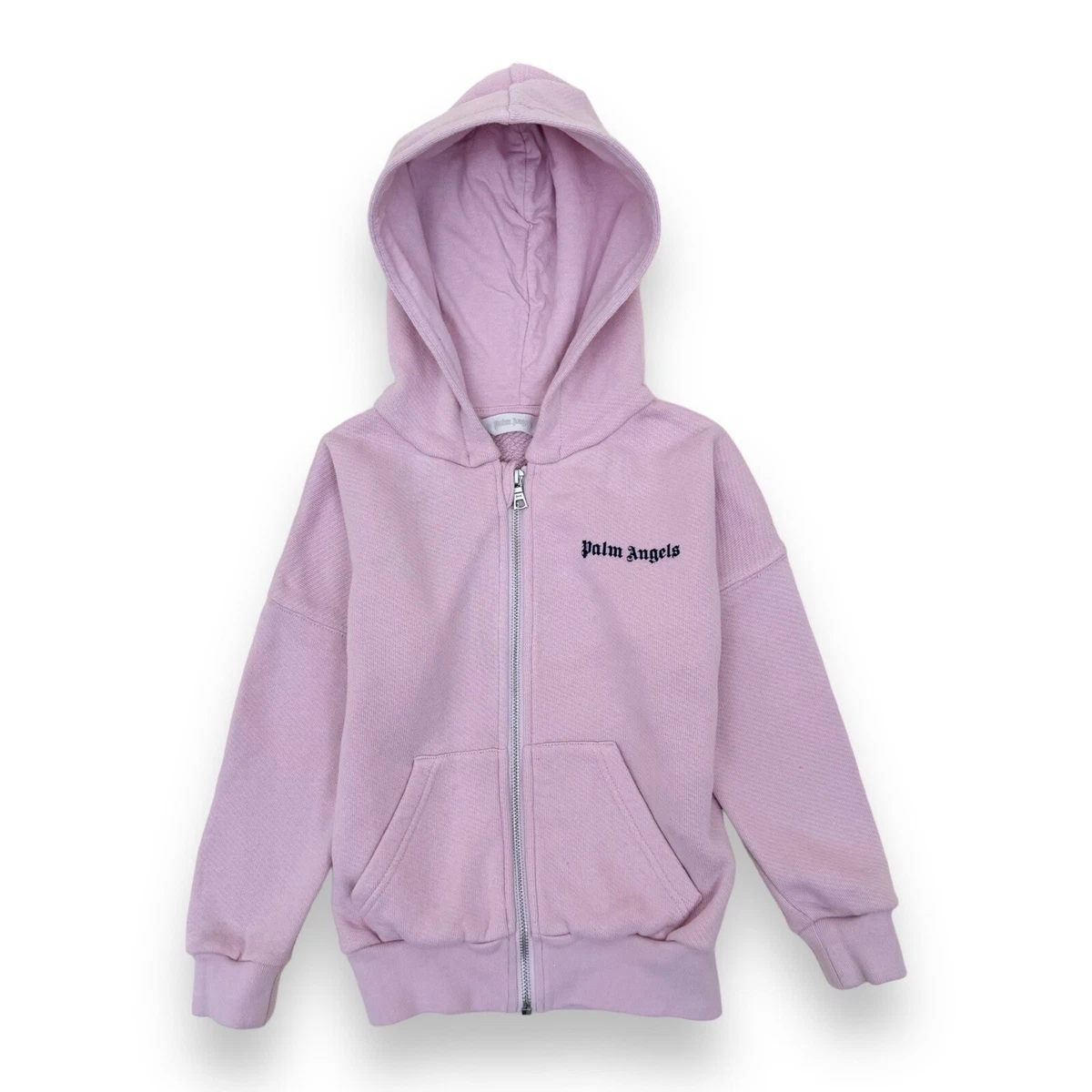 Girls Palm Angels Pink Logo Print Hoodie Age4