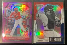 aristides aquino purple prizm X Johnny Bench Old School