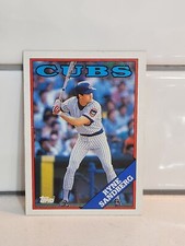 1988 Topps #10 Ryne Sandberg Chicago Cubs HOF 