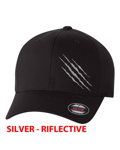 SOMBRERO FLEXFIT OSO DE CAZA REFLECTANTE CON GARRAS DE MOTO RASGUÑOS DE MOTOCICLETA - Imagen 4 de 4