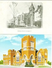 Covington OH The Christian Church and Church of the Brethren Set