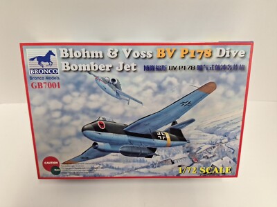 Bronco Models 1/72 Blohm & Voss BV P178 Dive Bomber Jet #GB7001 *sealed parts*