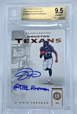 D’ONTA FOREMAN 2017 Panini Encased Scripted Signatures GEM MINT 9.5, 10