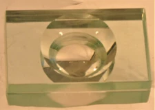 Deep Well Concave 10mm Thick Cavity Depression Dissection Glass Slide Spot Plate