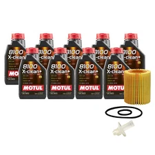 9L Motul 8100 X-CLEAN + 5W30 Wix Filter Motor Oil Change Kit API SN/CF