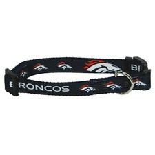 DENVER BRONCOS DOG COLLAR ADJUSTABLE NYLON CHOOSE SIZE