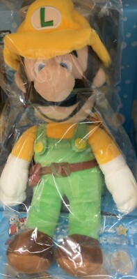 Super Mario Mario Maker 2 Stuffed Toy Builder Luigi S Size Character Plush Doll