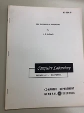 General Electric Computer Laboratory Paper 63 CDL-8 | Fine Quotients of Semigrou