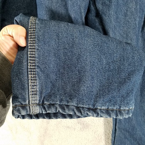 Jeans Wrangler da uomo 40x32 denim blu foderato in pile falegname gamba dritta - Foto 3 di 12