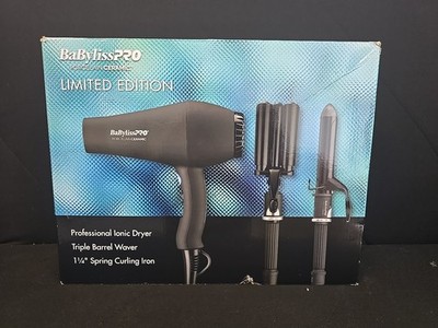 Babyliss Pro Limited Edition Styling Set Hair Dryer Barrel Waver Curl Ironing
