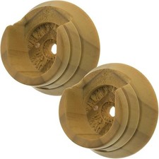 Single Swish Aged Oak 35mm Wooden Curtain Pole Recess Bracket, CLEARANCE