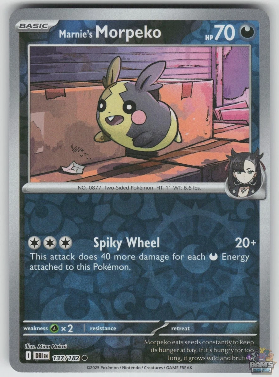 morpeko pokemon card price Marnie's Morpeko Pokémon TCG Cards for sale