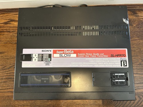 Sony SL-HFR70 Super BetaMax Player - PARTS/REPAIR - Has Manual - NEEDS CLEANING - Picture 7 of 13