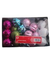 30pc Shatterproof Christmas Ornaments Set Multicolor Balls Tree Decorations
