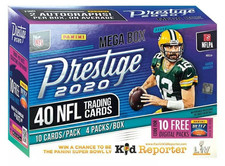 2020 Panini Prestige NFL Football Factory Sealed Mega Box
