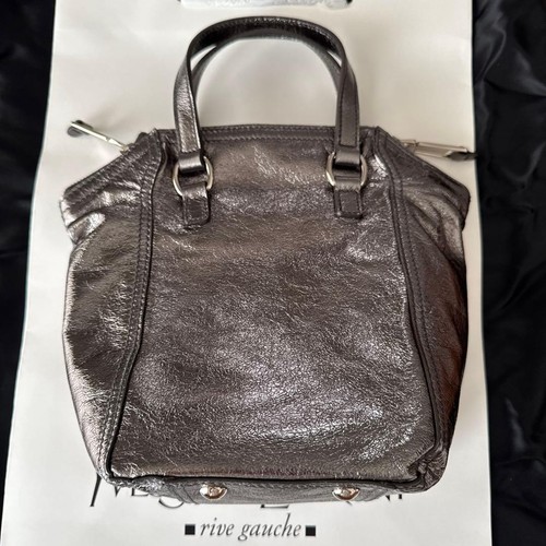 Yves Saint Laurent Downtown Mini Silver  Handbag