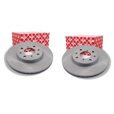 2X FEBI BREMSSCHEIBEN Ø252mm VORNE PASSEND FÜR OPEL AGILA