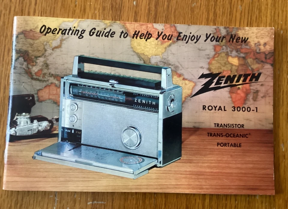 ZENITH ROYAL 3000-1 TRANS-OCEANIC RADIO OPERATING GUIDE/SERVICE MANUAL/ HANG TAG - Image 2 of 4
