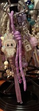 Purple Pom Pom Handbag Charm
