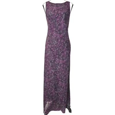 All That Jazz Floral Maxi Dress Goth Grunge Fairycore Slip Dress 90s 12 Vintage