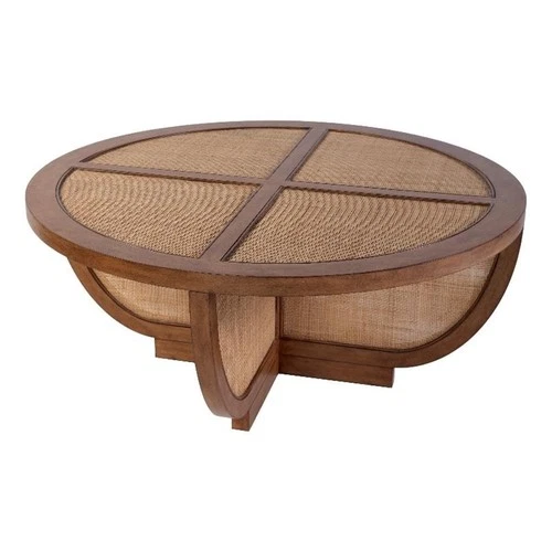 Butler Specialty Company Bali Breeze 42 in. Round Wood-Mesh Coffee Table-Brown - Picture 1 of 7