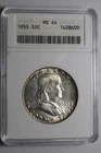 1955 Franklin Half Dollar ANACS MS64 #09