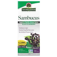 Sambucus, Black Elderberry, Alcohol-Free, 2,500 mg, 4 fl oz 120 ml 