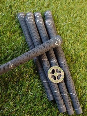 4x Callaway Universal Pro grau Golfgriff NEU Standard Griffe GRATIS BALLMARKER