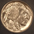 1935 Buffalo Nickel. ANACS AU58. Starts at .99. NO RESERVE
