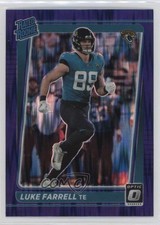 2021 Panini Donruss Optic Rated Rookie Purple Shock Prizm Luke Farrell #287 0a3