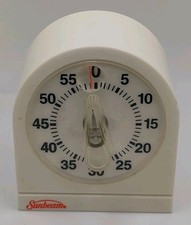Vintage Sunbeam Kitchen 60 Min. Timer  USA Wh...