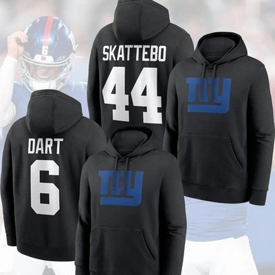 HOT! Jaxson Dart & Cam Skattebo New York Giants 2025 Player Name & Number Hoodie