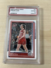 Caitlin Clark Gem Mint 10. 2025 Panini Donruss WNBA - Caitlin Clark #47